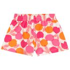 Younger Girls Pink & Orange Fruits Shorts, 2, hi-res