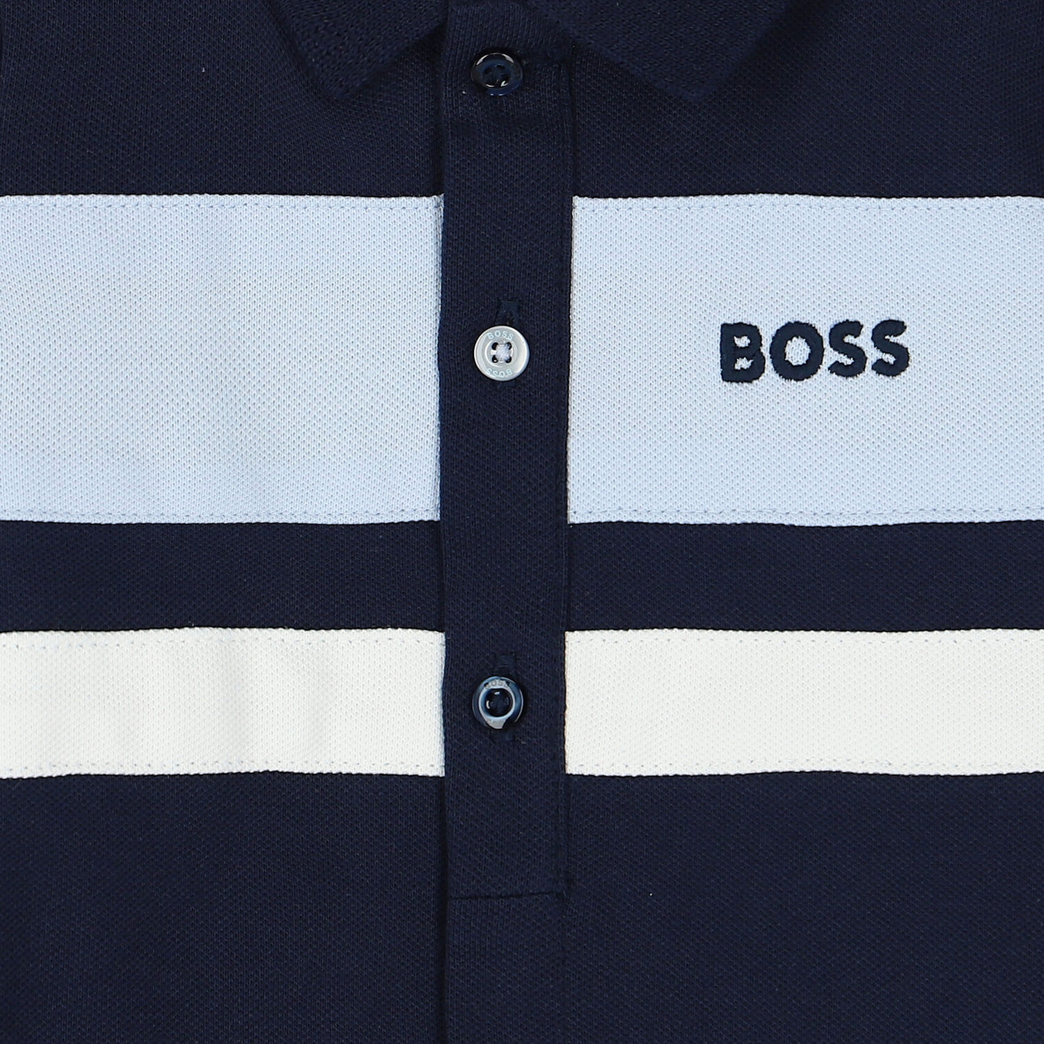 رومبير بولو بالشعار باللون الكحلى للاولاد, 1, hi-res