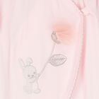 Girls Pink Cotton Babygrow, 2, hi-res