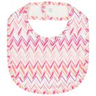 Baby Girls White & Pink Teddy Bear Zig Zag Babygrow Gift Set, 1, hi-res