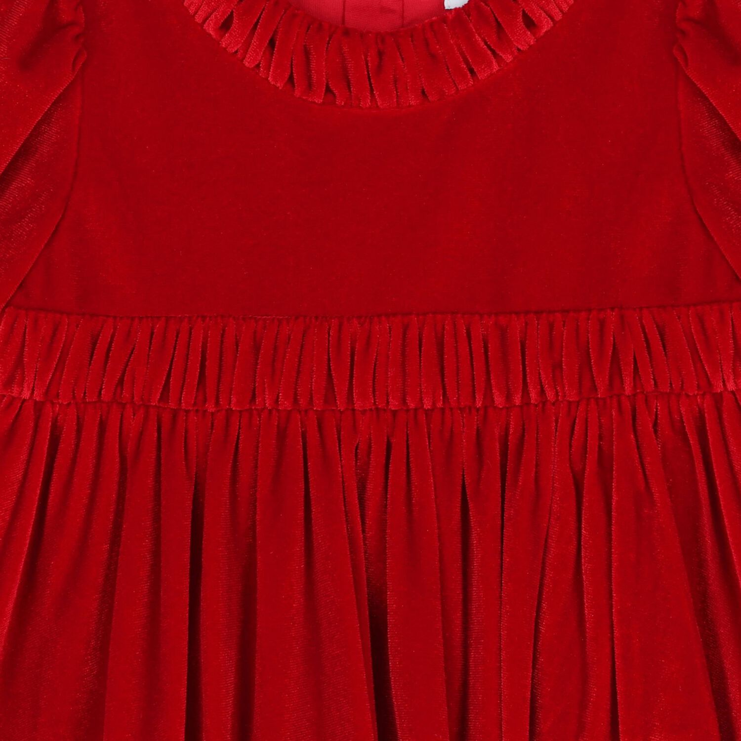 فستان بنات بأكمام طويلة باللون الأحمر, 1, hi-res