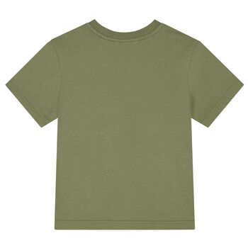 Green Teddy Bear Logo T-Shirt