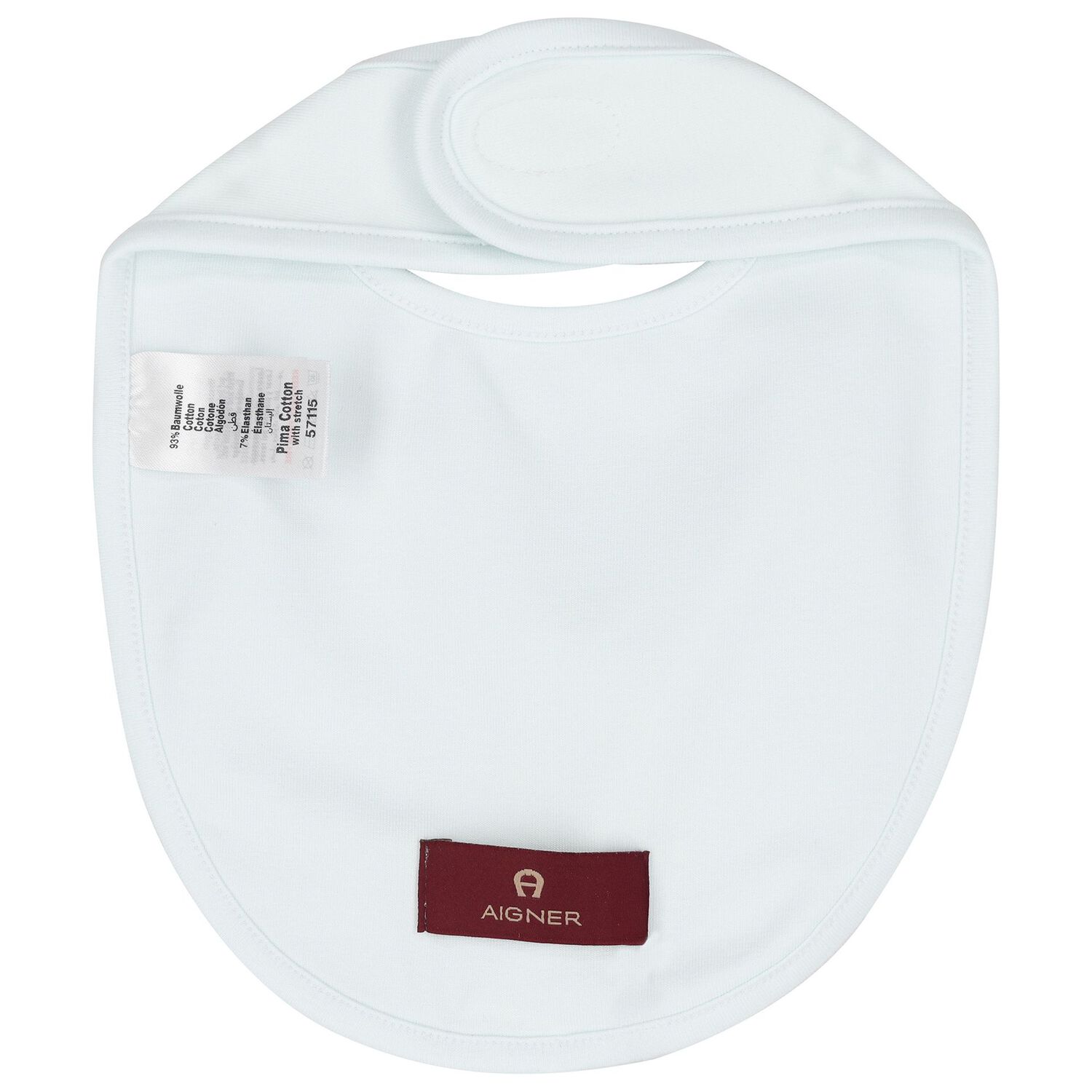 Baby Boys Blue & Gold Logo Bib, 2, hi-res