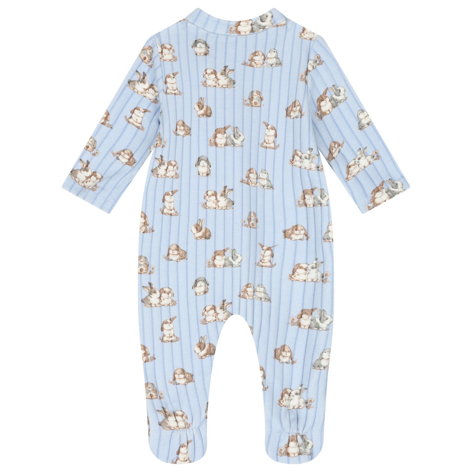 Baby Boys Blue Bunny Babygrow Set, 2, hi-res image number null