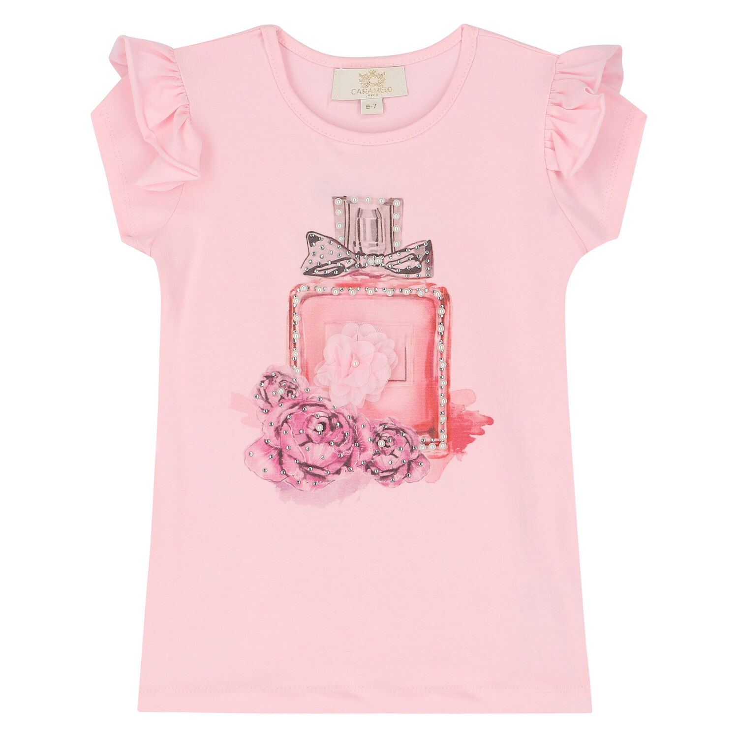 Girls Pink Perfume Bottle Skirt Set, 1, hi-res
