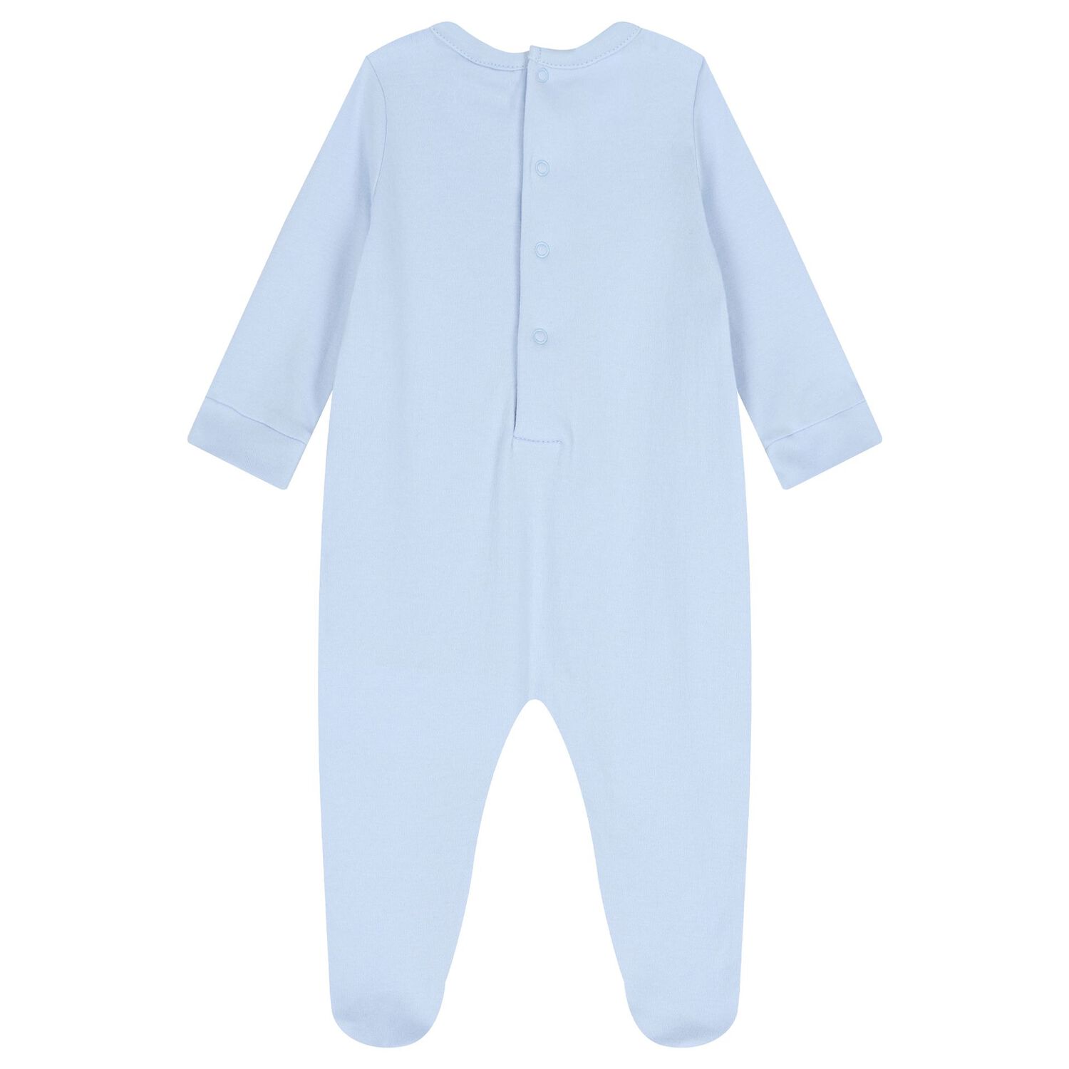 Baby Boys Blue Teddy Bear Babygrow, 3, hi-res image number null