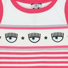 Girls Pink & White Striped Dress, 1, hi-res