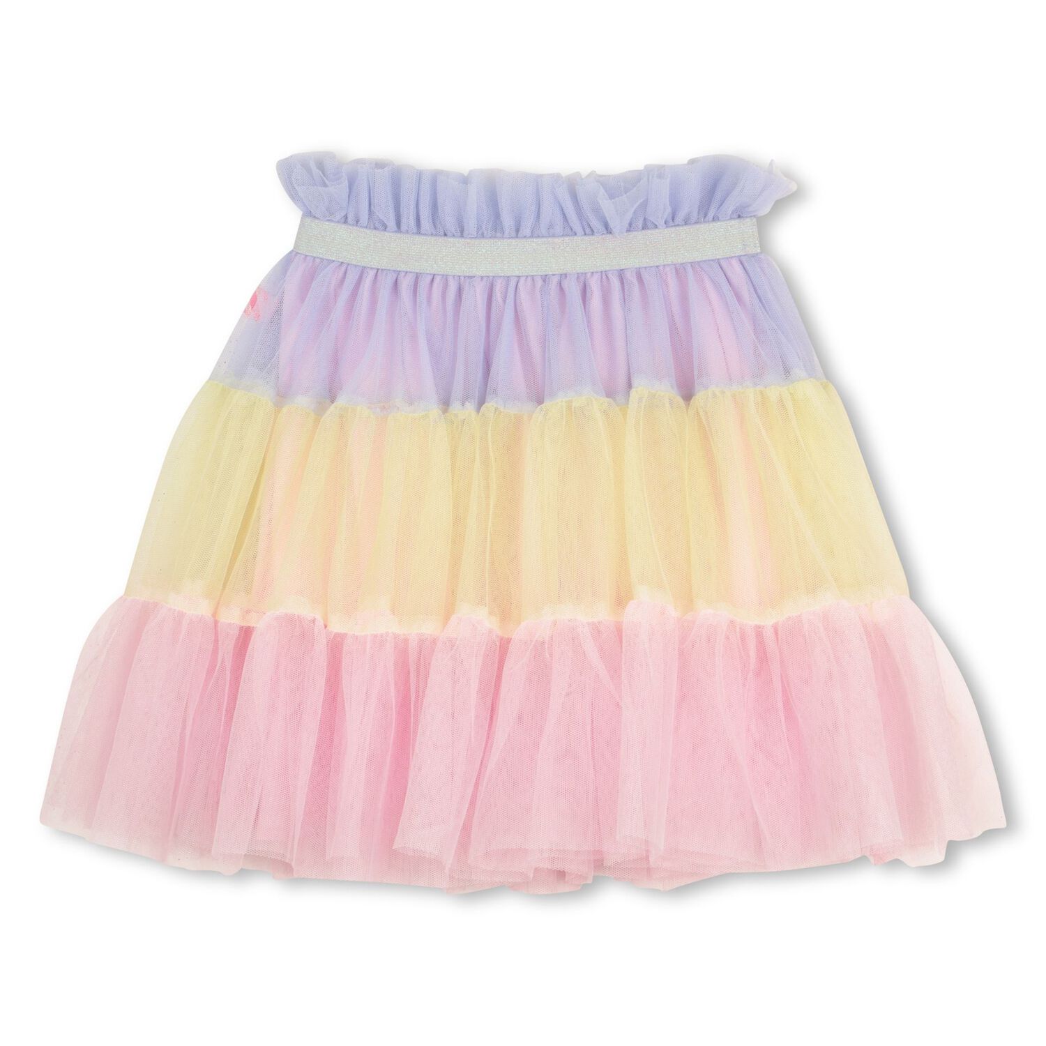 Girls Multi-Coloured Tiered Tulle Skirt, 1, hi-res