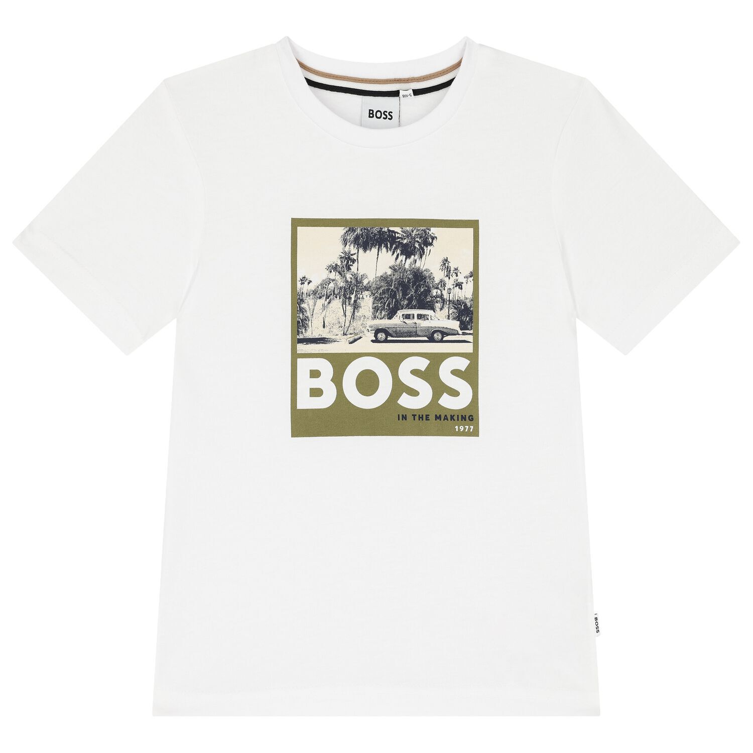 Boys White Logo T-Shirt, 2, hi-res