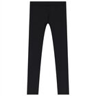 Girls Black Logo Leggings, 1, hi-res