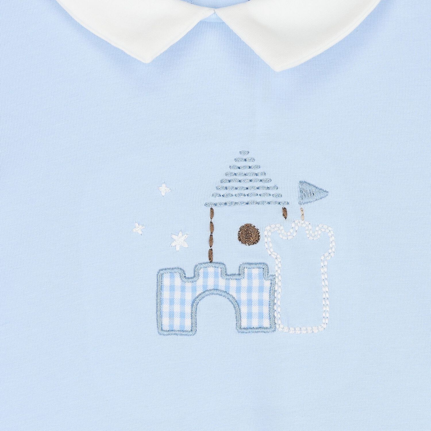 Baby Boys Blue Romper, 2, hi-res