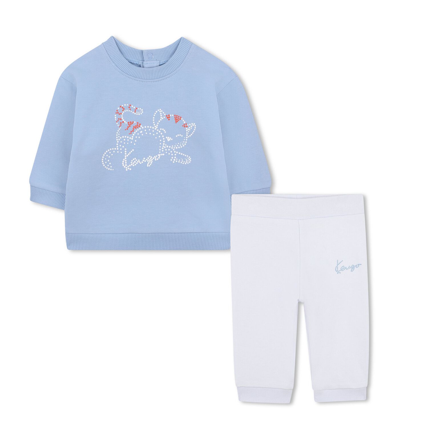 Younger Boys Blue & White Logo Tracksuit, 1, hi-res