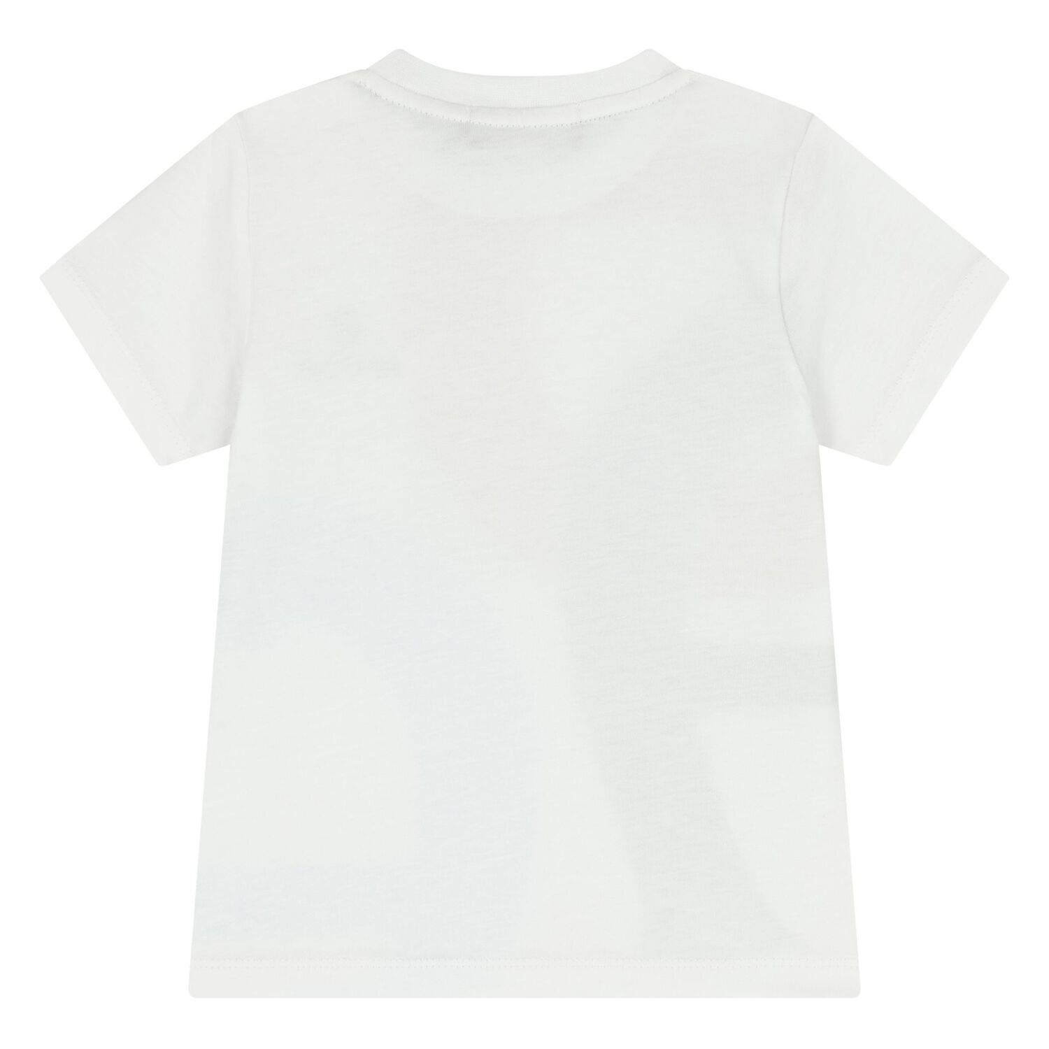 Younger Boys White Logo T-Shirt, 1, hi-res