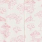 Baby Girls Ivory & Pink Toile de Jouy Babygrow, 1, hi-res
