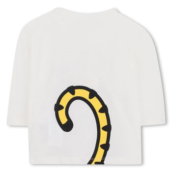 Younger Ivory Tiger Logo Long Sleeve Top