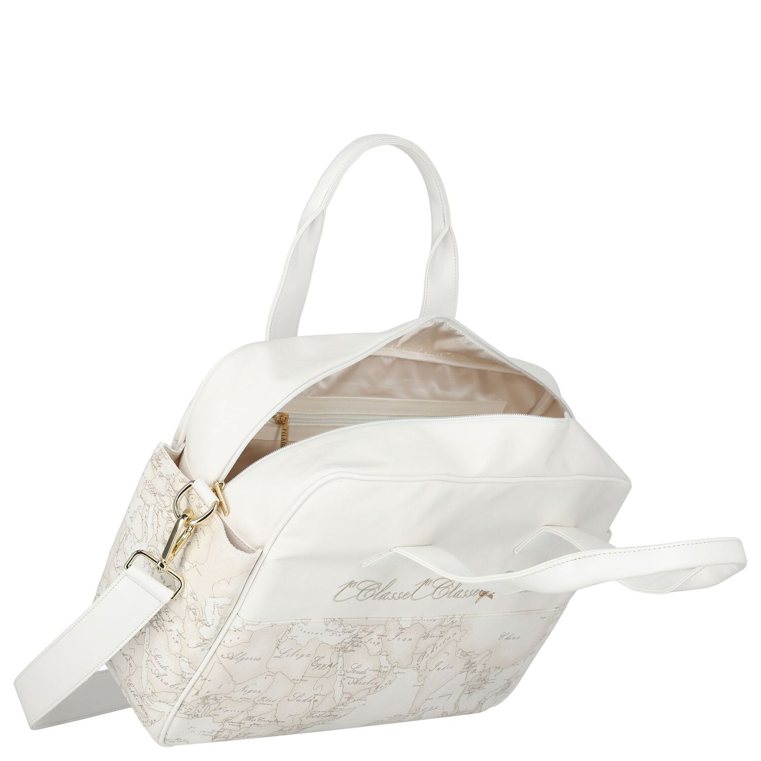 Ivory & Beige Geo Map Baby Changing Bag, 1, hi-res