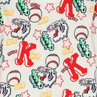 توب باكمام طويلة بالشعار باللون الأبيض للبنات, 1, hi-res