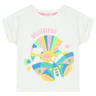 Girls White T-Shirt, 1, hi-res