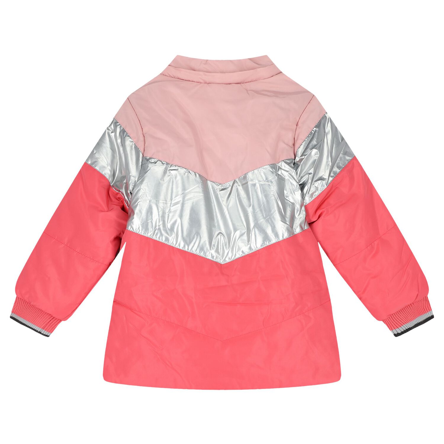 Girls Pink Reversible Hooded Coat, 1, hi-res image number null