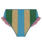 Girls Rainbow Stripe Lumiere Bikini, 1, hi-res