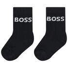 Baby Boys Multi-Coloured Logo Socks ( 3-Pack ), 1, hi-res