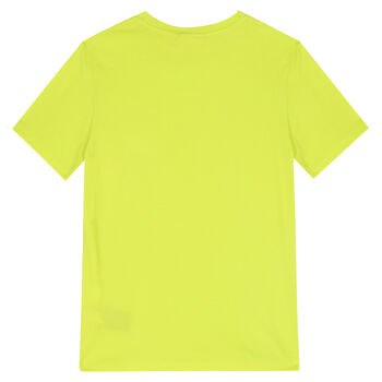 Boys Neon Green Logo T-Shirt