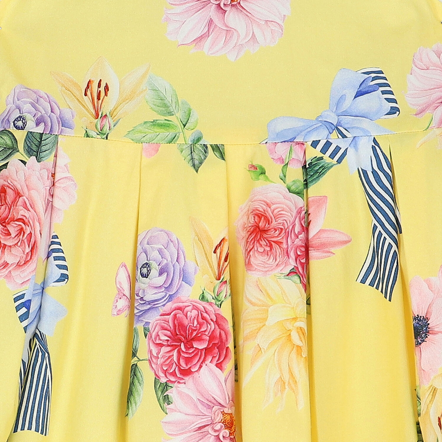 فستان بطبعة الزهور باللون الأصفر, 1, hi-res image number null