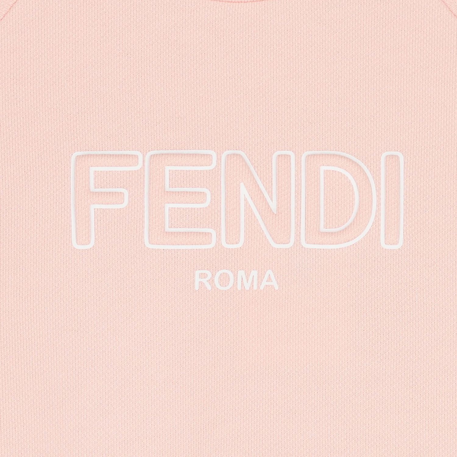 فستان بنات باللون وردي بشعار العلامة, 1, hi-res