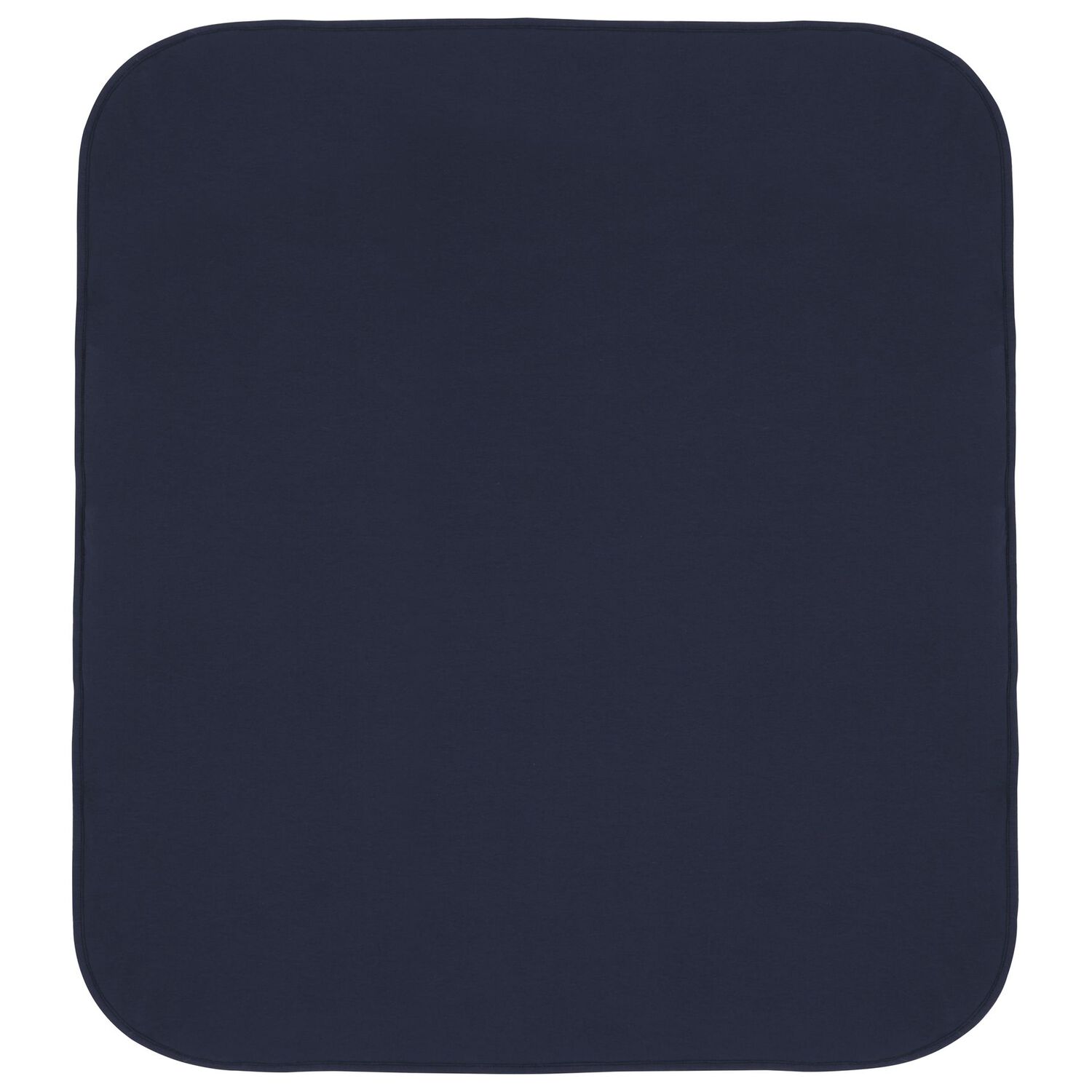 Baby Boys Navy Blue & Gold Logo Blanket, 3, hi-res