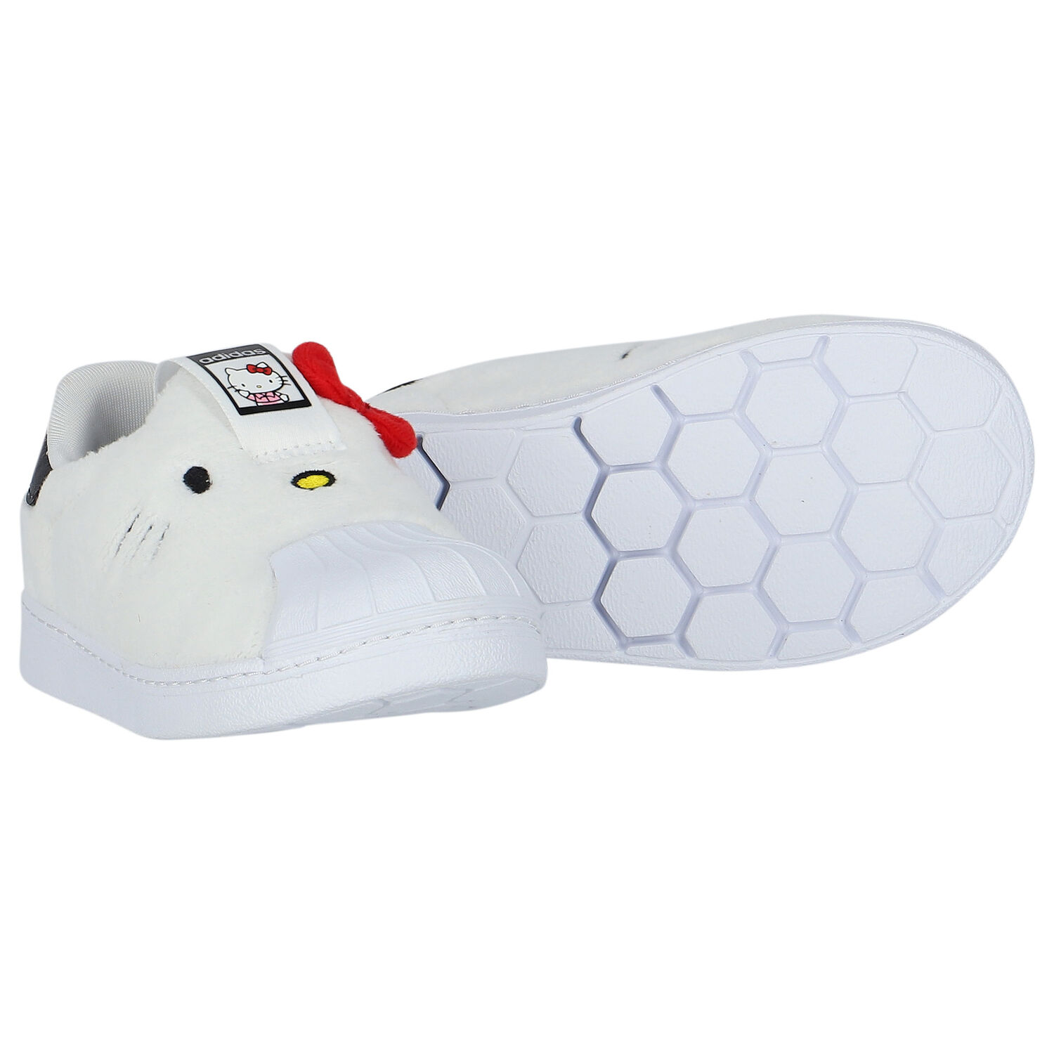 White Hello Kitty Superstar Trainers, 1, hi-res
