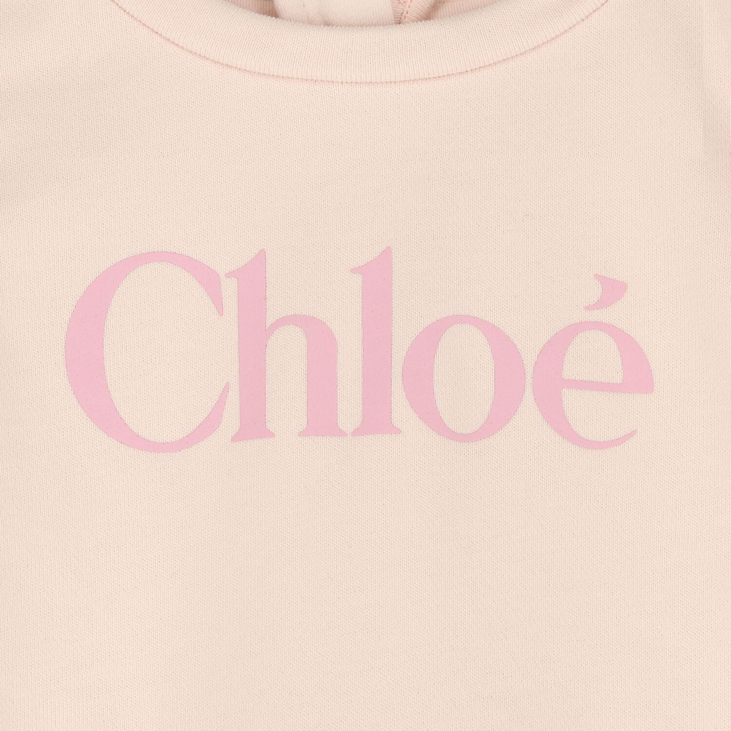 Younger Girls Pink Logo Dress, 1, hi-res