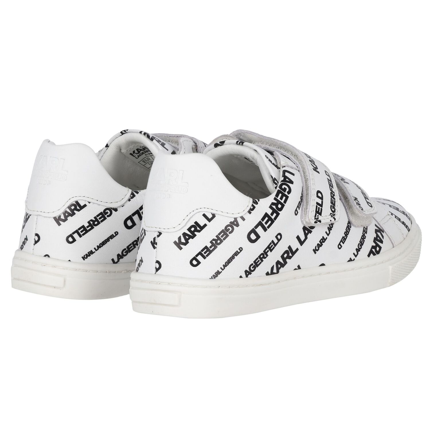 Boys White Logo Trainers, 1, hi-res image number null