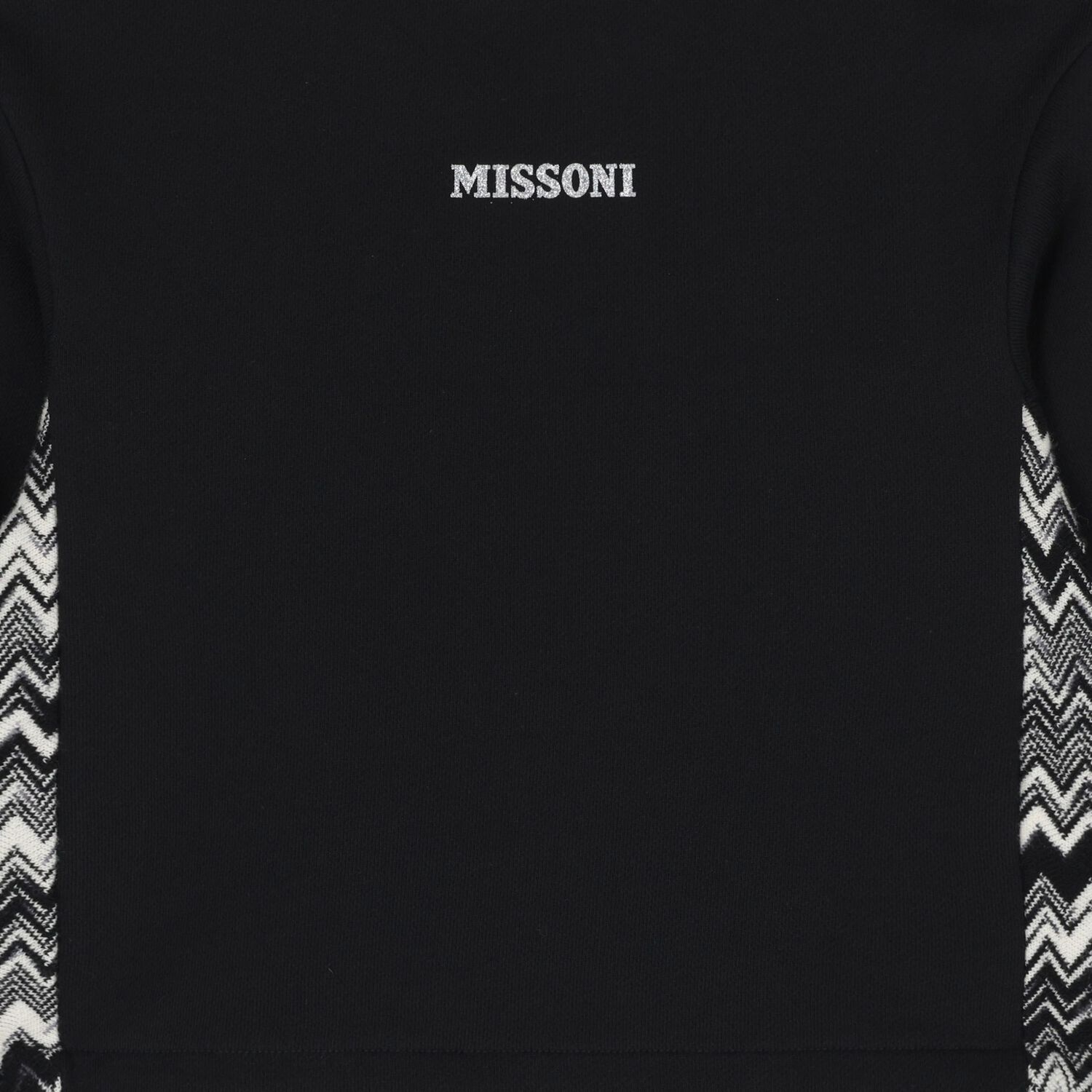 سويت شيرت بنات بالشعار باللون الأسود, 1, hi-res