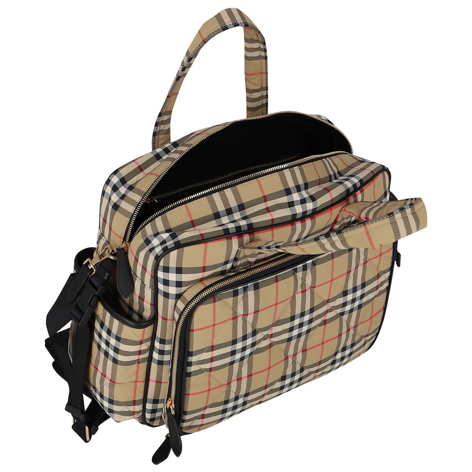 Beige Vintage Check Baby Changing Bag, 1, hi-res image number null
