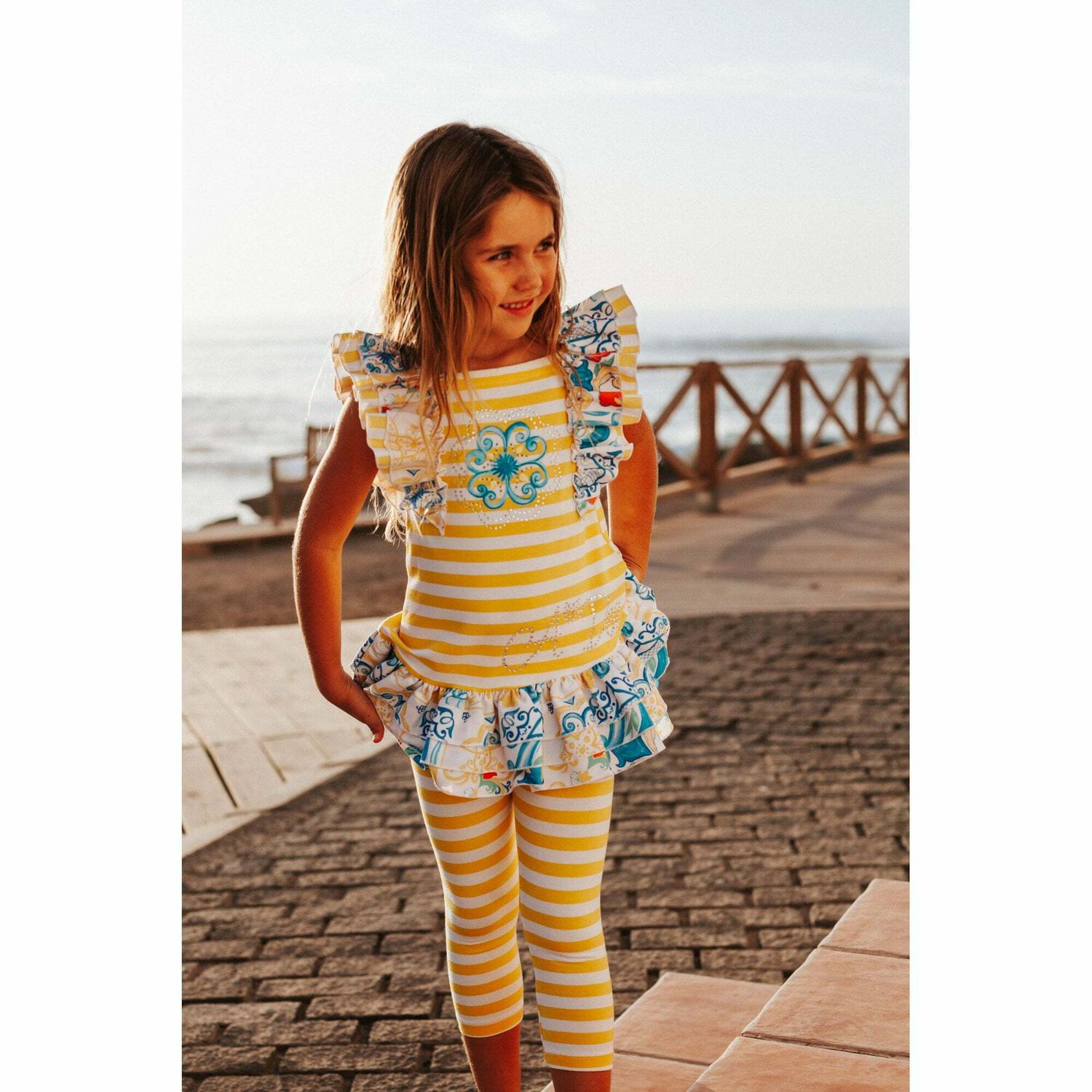 Girls Multi Color Leggings Set, 1, hi-res