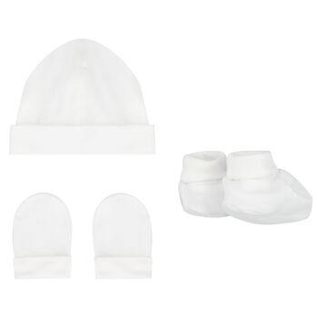 White Hat Baby Gift Set