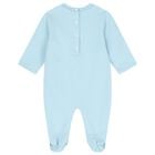 طقم هدايا أفرول أولاد بالشعار باللون الأزرق, 3, hi-res