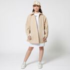 قبعة للبنات باللون الأبيض والذهبي  , 1, hi-res