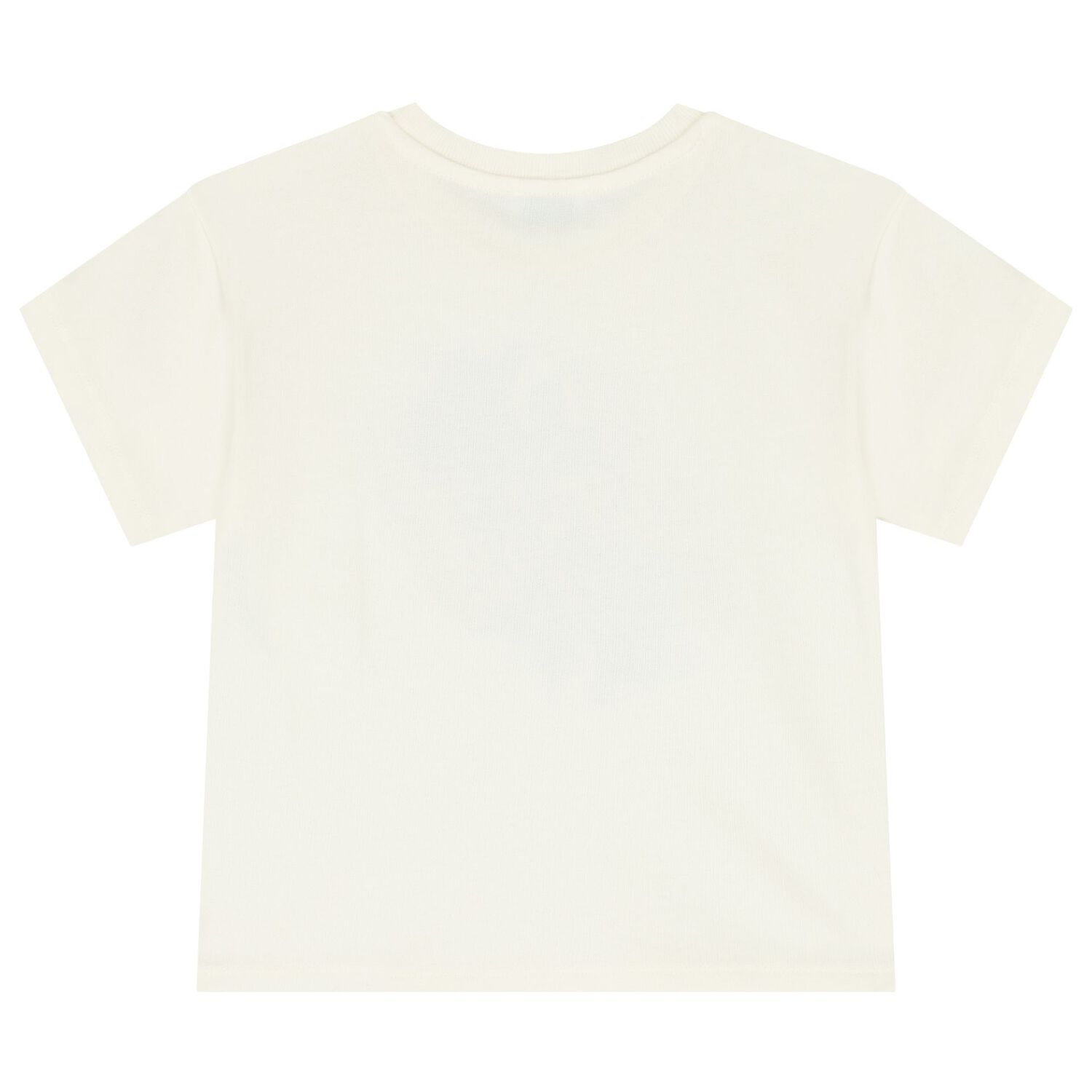 Girls Ivory Floral Logo T-Shirt, 1, hi-res