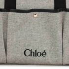 Grey Logo Canvas Baby Changing Bag ( 33cm ), 1, hi-res