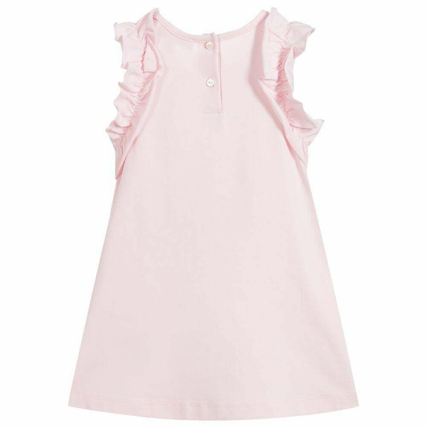 Youner Girls Pink Cotton Dress, 2, hi-res
