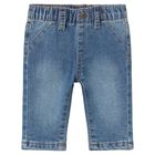 Baby Boys Blue Denim Jeans, 1, hi-res
