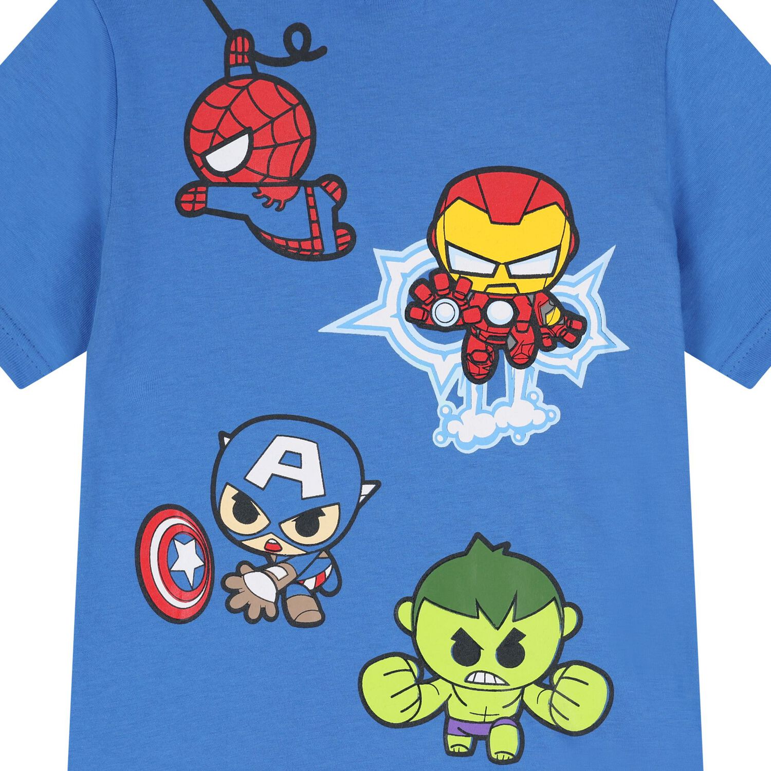 Boys Blue Marvel T-Shirt, 1, hi-res
