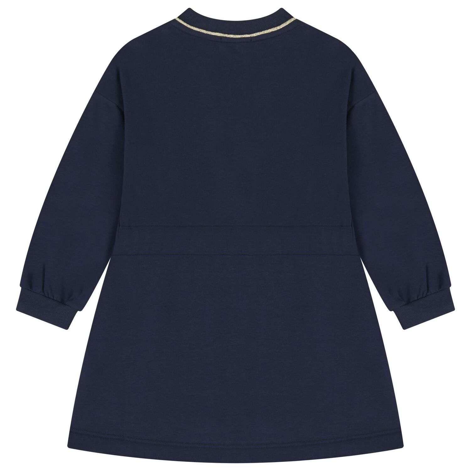 Girls Navy Blue Logo Dress, 1, hi-res