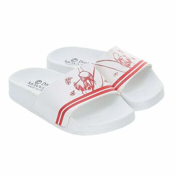 Girls White & Red Disney Sliders