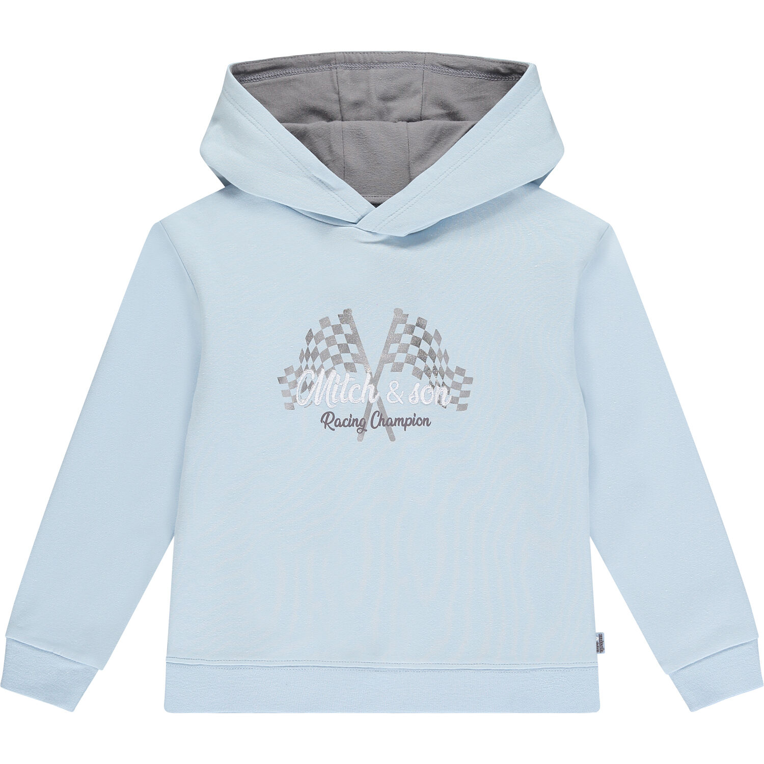 بدلة رياضية بالشعار باللون الأزرق للأولاد, 1, hi-res