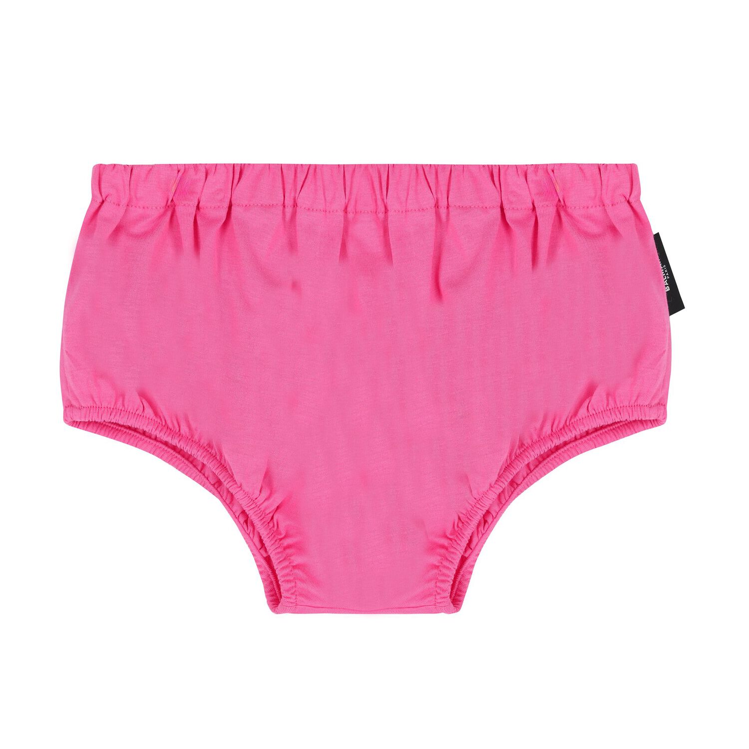 طقم فستان بنات  باللون الوردي بشعار للأطفال, 1, hi-res