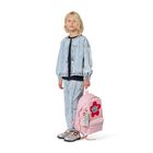 حقيبة ظهر باللون   وردية بشعار للبنات, 1, hi-res