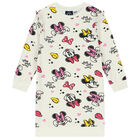 فستان بنات بطبعة ميني ماوس باللون العاجي, 1, hi-res