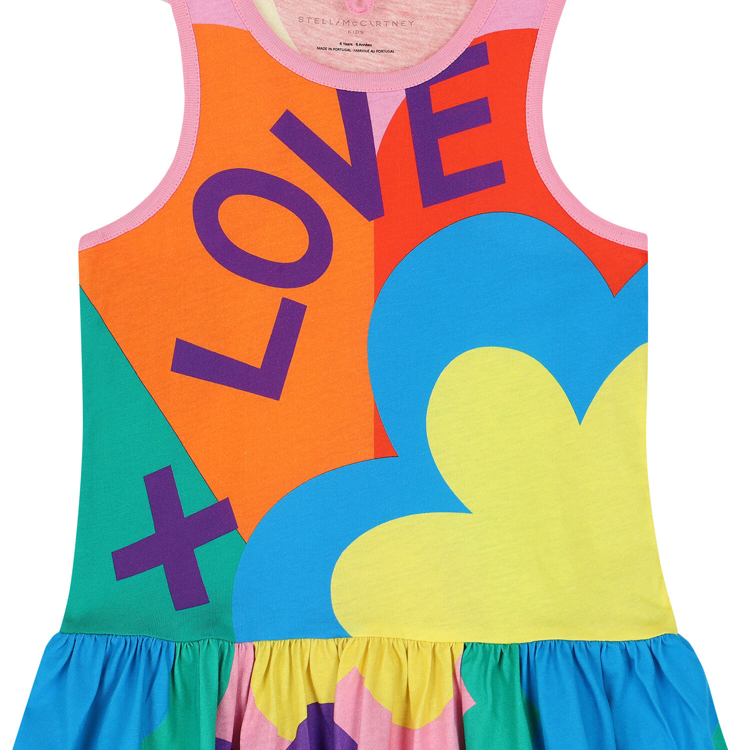 Girls Multi-Colored Abstract Dress, 1, hi-res